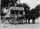 Reuben Thompson's Ecclesall Road horse bus at Ecclesall Road, Hunter's Bar,1898