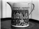 Commemorative jug. Sheffield Wednesday Winners of the English Cup 1896