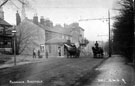Fulwood Road, Ranmoor, premises include No. 396 Bulls Head Hotel and Nos. 386 and 388 Burgon and Son, grocers
