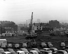 Construction of Cinerama on Devonshire Street, looking towards Chester Street and Grey Horse Inn
