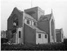 St. Alban's Church, Coleford Road, showing air raid damage