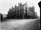 Corn Exchange including Maunche Hotel, Duncan Gilmour and Co. Ltd., Exchange Street, left