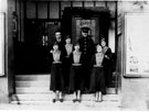Staff outside Darnall Cinema, Catcliffe Road