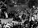 Laying the foundation stone ceremony at the University of Sheffield, Western Bank, by the Lord Mayor of London, Sir Marcus Samuel Bart