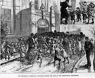 Distress in Sheffield, Children waiting for soup at the Vestry Hall in Brightside