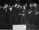 Crew of HMS Sheffield, with the Lord Mayor, Alderman William Ernest Yorke