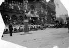 View: s03189 Town Hall decorated for the royal visit of King Edward VII and Queen Alexandra