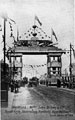 View: s03216 Decorative arch on Savile Street to celebrate the royal visit of King Edward VII and Queen Alexandra, sponsored by John Brown and Co., designed and erected by G.H. Hovey