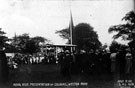 Royal visit of King Edward VII and Queen Alexandra. Presentation of colours at Weston Park