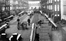 Preparations at the Naval Gun Shop, Vickers Sons and Maxims, River Don Works for the royal visit of King Edward VII and Queen Alexandra Preparations at the Naval Gun Shop, Vickers Sons and Maxims, River Don Works for the royal visit of King Edward VII and Queen Alexandra