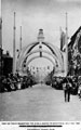 View: s03316 Decorative arch on Fitzwilliam Street to celebrate the royal visit of King Edward VII and Queen Alexandra