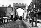 Decorative arch, West Street for the royal visit of King Edward VII and Queen Alexandra
