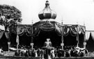 Royal visit of King Edward VII and Queen Alexandra. The Dais at the University of Sheffield