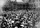 Royal visit of King Edward VII and Queen Alexandra. Crowds at the University of Sheffield opening