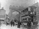 Decorative arch on West Street for the royal visit of King Edward VII and Queen Alexandra