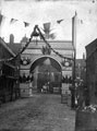 Queen Victoria's Visit, Decorative arch at junction of Broad Street and South Street, Park, photographed from South Street looking towards Broad Street