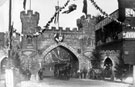 Decorations for Queen Victoria's visit, decorative arch on Blonk Street