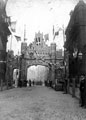 Decorative arch, Commercial Street to celebrate Queen Victoria's visit
