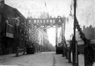 View: s03385 Royal visit of Queen Victoria. Decorative arch on Norfolk Street