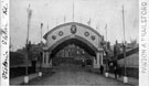 View: s03414 Decorative arch for the royal visit of Prince and Princess of Wales, Victoria Station Road looking towards Exchange Street