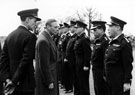 Royal visit of King George VI and Queen Elizabeth. Inspection of police Royal visit of King George VI and Queen Elizabeth. Inspection of police