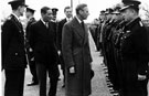 Royal visit of King George VI and Queen Elizabeth. Inspection of police