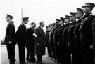 Royal visit of King George VI and Queen Elizabeth. Inspection of police