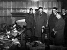 View: s03477 Lord Harewood and (right) Lord Mayor, Luther Frederick Milner, at Women's Voluntary Service            .V.S. clothing store