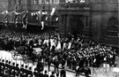 Royal visit of Queen Victoria as she arrives at the Town Hall