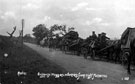 Redcar Camp. Baggage wagons returning from night manoevers