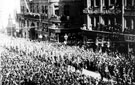 Return of Yeomanry from the Boer War (South African War) passing High Street, King's Head Hotel in background