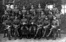 Group of NCO's including Tom Bond (centre left) while training at Scarborough about 1910