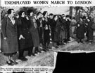 Unemployed women on Hunger March to London