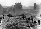 Residents digging for coal during the Coal Lockout of 1893 on land behind Handsworth Hill (later renamed Main Road)