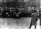 Regimental Mascot at unveiling of King Edward VII, Fitzalan Square