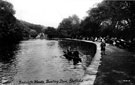 View: s04011 Endcliffe Park boating lake, previously the dam belonging to the Holme (second Endcliffe) Wheel