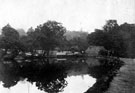 Endcliffe Park boating lake, previously the dam belonging to the Holme (second Endcliffe) Wheel