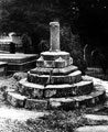 Remains of the old Norton preaching cross in the churchyard at St. James C. of E. Church, Norton Lane