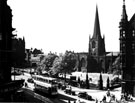 Elevated view of Cathedral Church of SS. Peter and Paul and Church Street, Church Street