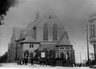 View: s05043 St. John's Wesleyan Methodist Church looking towards Crookesmoor Road, Crookes Valley Road in foreground