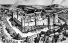 Artist's impression of Sheffield Castle around 1100
