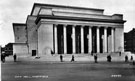 Newly built City Hall, from Barker's Pool. Opened 1932. Containing 6 halls, named the Oval, Memorial, Mezzanine, North, Central and South