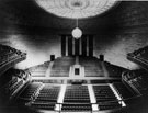 Oval Hall, City Hall. The Oval Hall contains seating for 2,885 people. Used for concerts, meetings and religious services.