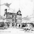 Sketch of the Turret Lodge at Sheffield Manor House, off Manor Lane