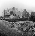 Sheffield Manor House Ruins, from the north. At the time of this photograph, the house had been converted into various cottages