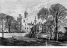 Engraving of The Farm, Granville Road, Former residence of the Duke of Norfolk