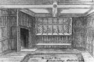 Drawing of principal room in Bishops' House, Meersbrook Park, off Norton Lees Lane