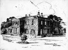 Drawing of Shirecliffe Hall, Shirecliffe Lane Drawing of Shirecliffe Hall, Shirecliffe Lane