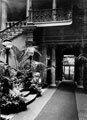 The Grand Staircase at Endcliffe Hall, looking towards the entrance hall and porch. The wrought iron balusters and mahogany handrails were made at John Jebson Smith's Roscoe Works.