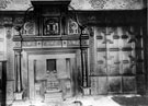 Carbrook Hall, Attercliffe Common showing fireplace and panelling Carbrook Hall, Attercliffe Common showing fireplace and panelling